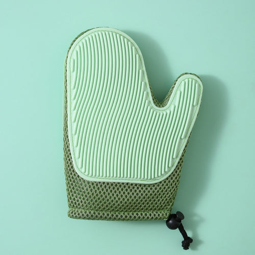 Silicone Pet Grooming Gloves - Fur Removal & Massage