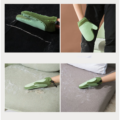 Silicone Pet Grooming Gloves - Fur Removal & Massage